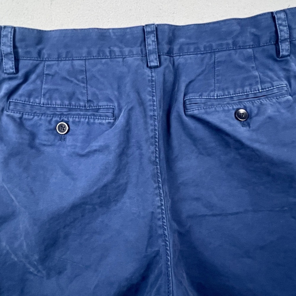 Banana Republic Emerson Shorts Mens 33 Blue Chino Cotton Casual Prep Summer - Picture 9 of 14
